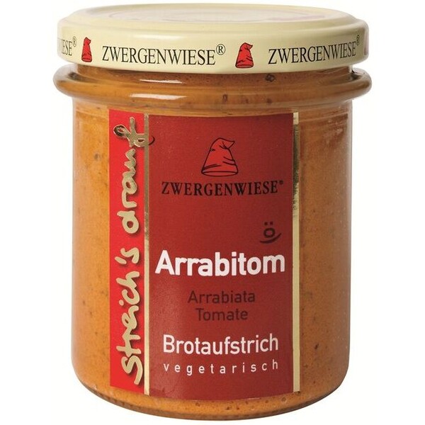 Streich´s drauf - Arrabitom (Arrabiata-Tomate) bio Zwergenwiese 6x160g