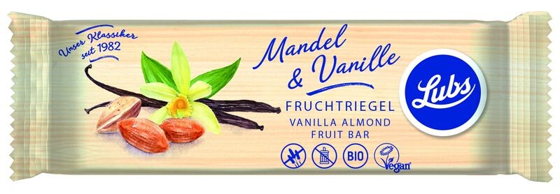 Fruchtriegel Mandel Vanille bio glutenfrei Lubs 24x40g