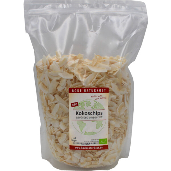 coconut chips roasted unsweetened organic 800g