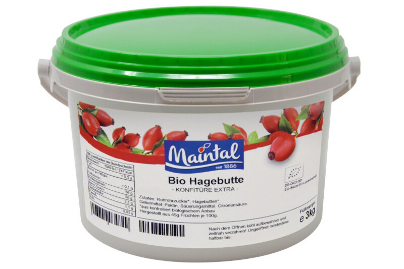 rosehip fruit jam organic 3kg bucket