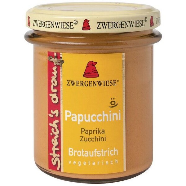 Streichs drauf- Papucchini (pa prika-courgette) organic Zwerg enwiese 6x160g