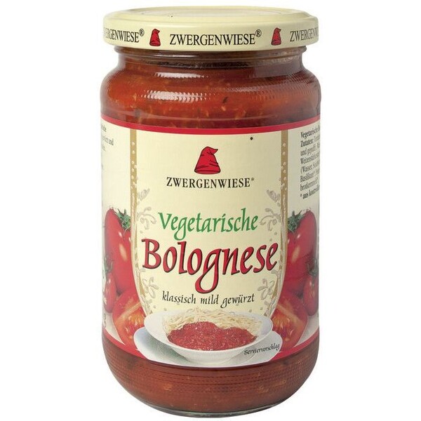 tomato sauce vegetarian Bolognese organic 6x340ml Zwergenwiese