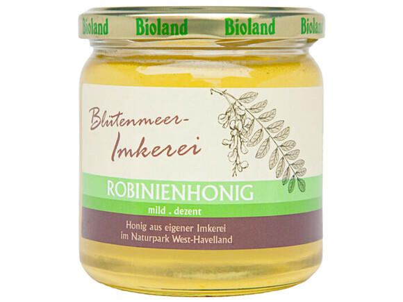 Robinia honey organic Bioland Germany Blütenmeer Imkerei 500g