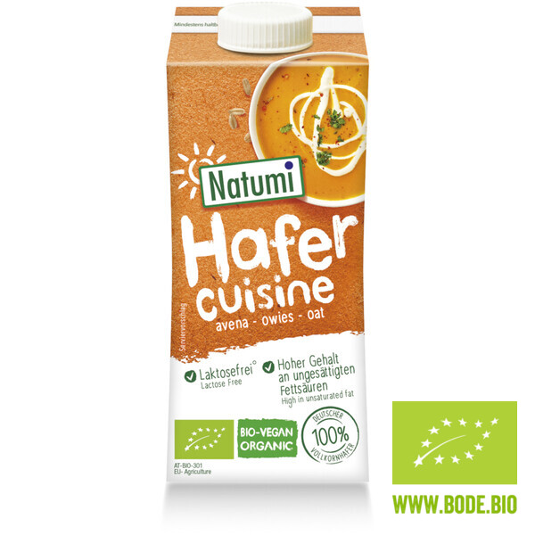 oat cream for cooking organic Natumi 15x200ml