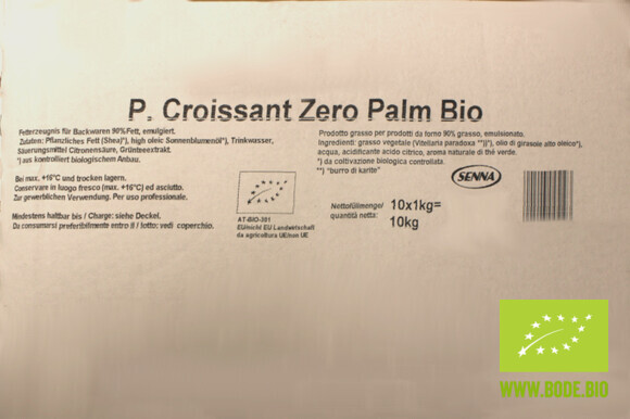 margarine in thin 10kg bars zero palm organic