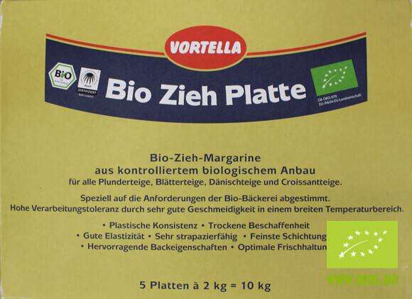 Zieh-Margarine Platten bio 10kg