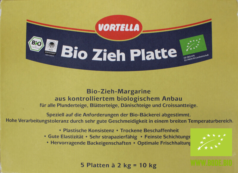 Zieh-Margarine Platten bio 10kg
