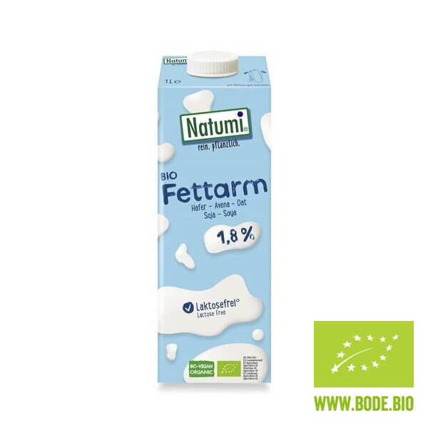 semi plant based drink 1,8% (oats & soya) organic Natumi 8x1l