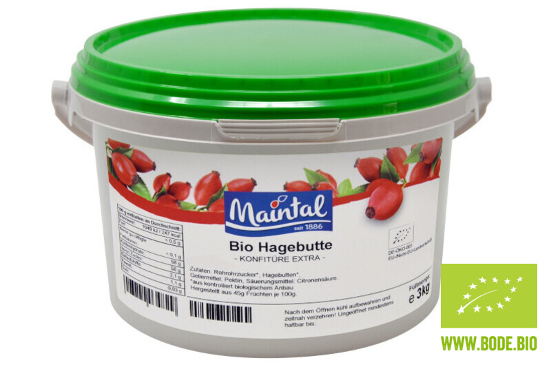 rosehip fruit jam organic 3kg bucket