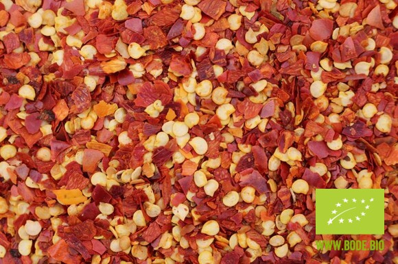 chilli crushed with seeds organic  1kg