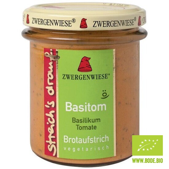 Streich´s drauf - Basitom (Basilikum-Tomate) bio Zwergenwiese 6x160g