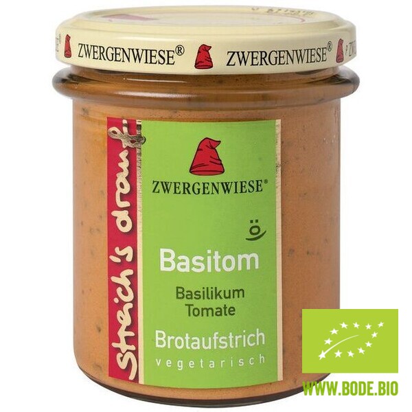 Streichs drauf- Basitom (basil -tomato) organic Zwergenwiese 6x160g