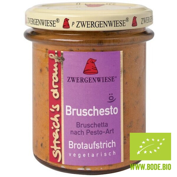 Streichs drauf- Bruschesto (br ushetto-pesto) organic Zwergen wiese 6x160g