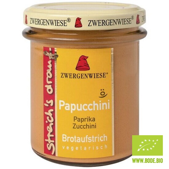 Streich´s drauf - Papucchini (Paprika-Zucchini) bio Zwergenwiese 6x160g