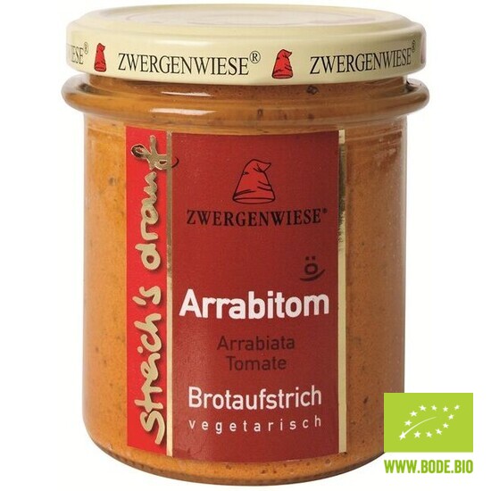 Streich´s drauf - Arrabitom (Arrabiata-Tomate) bio Zwergenwiese 6x160g
