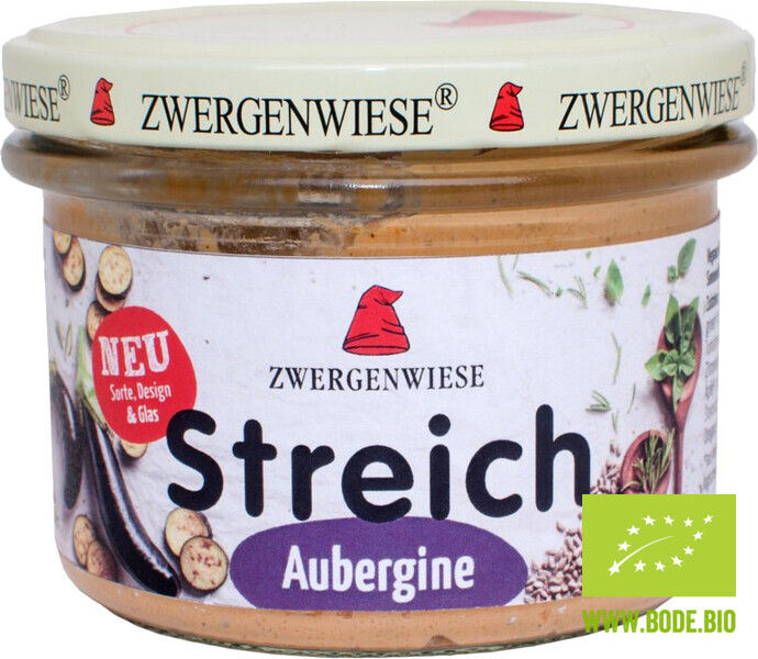 Aubergine Streich bio Zwergenwiese 6x180g