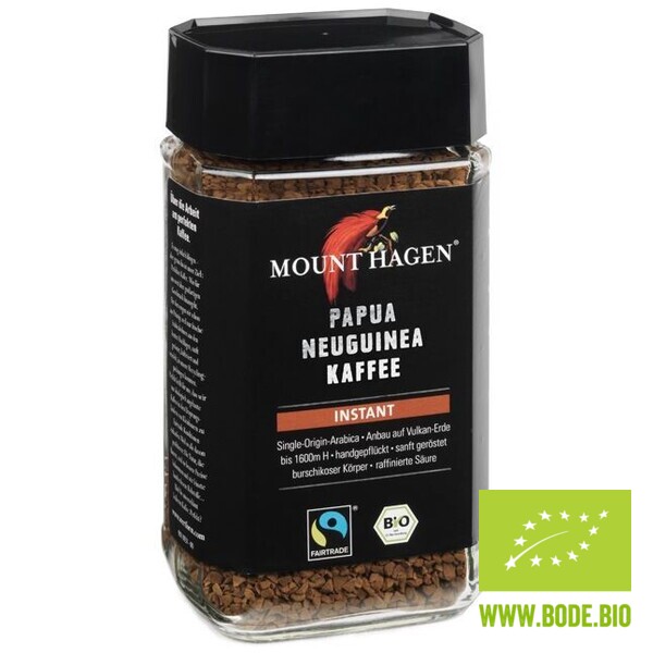 Kaffee Instant bio Single Origin Papua Neuguinea Fairtrade Mount Hagen 6x100g