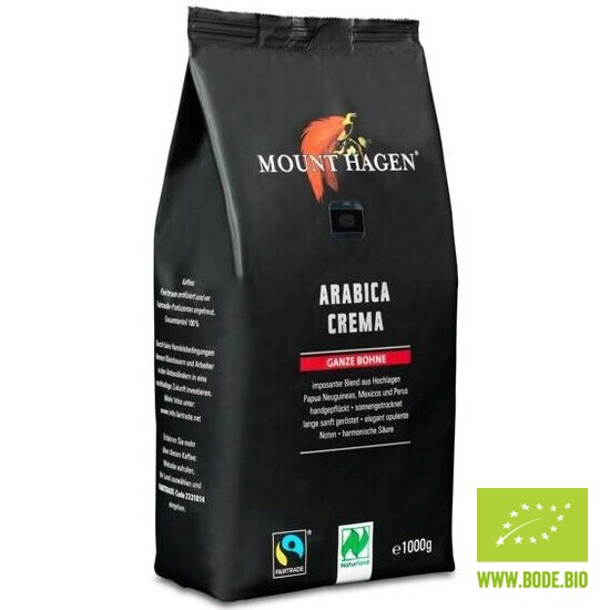 coffee beans whole roasted Fairtrade Naturland Mount Hagen organic 6x1kg