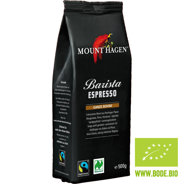Espresso Beans Barista organic Naturland Fairtrade Mount Hagen 12x500g