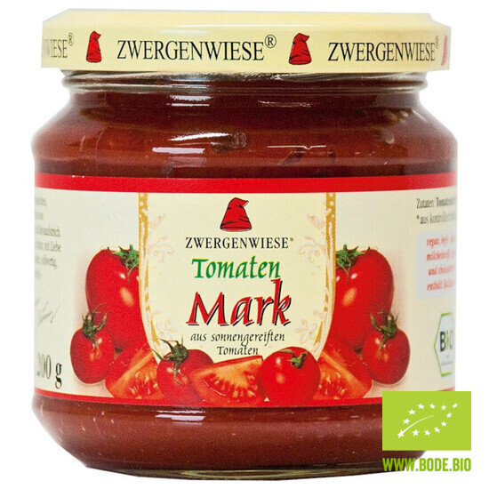 tomato puree, 22%  concentrated, Zwergenwiese  (glass) organic