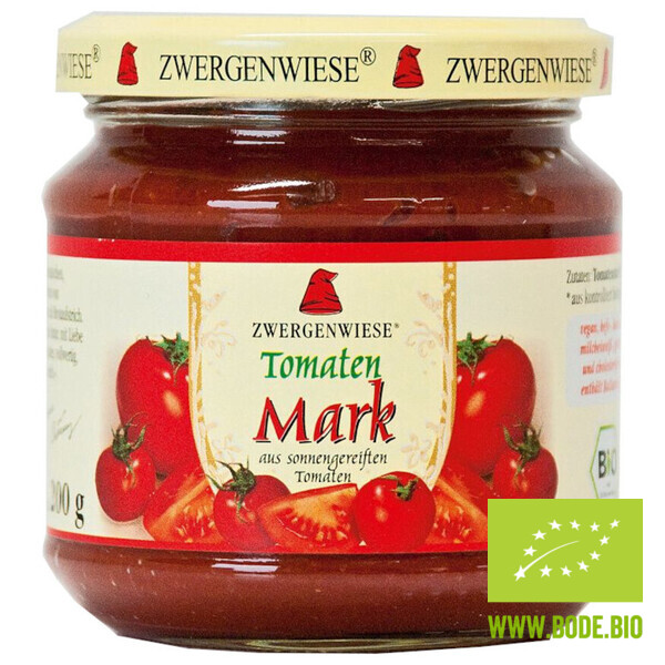 tomato puree, 22%  concentrated, Zwergenwiese  (glass) organic
