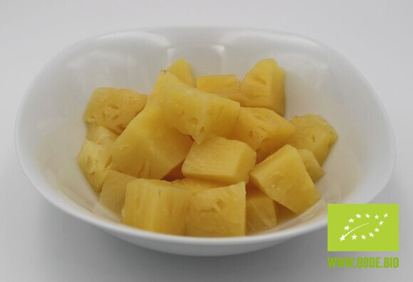Ananasstücke bio in Dose Füllmenge 3 kg, ATG 1,55kg, (Ab ca. Ende Mai wieder vorrätig)