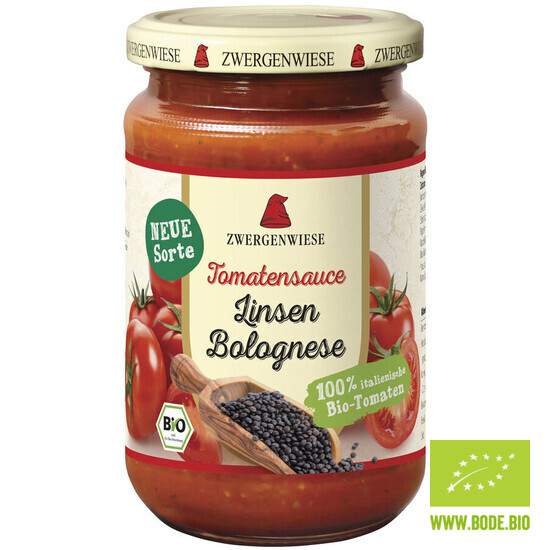 tomato sauce Bolognese with lentils organic 6x340ml Zwergenwiese