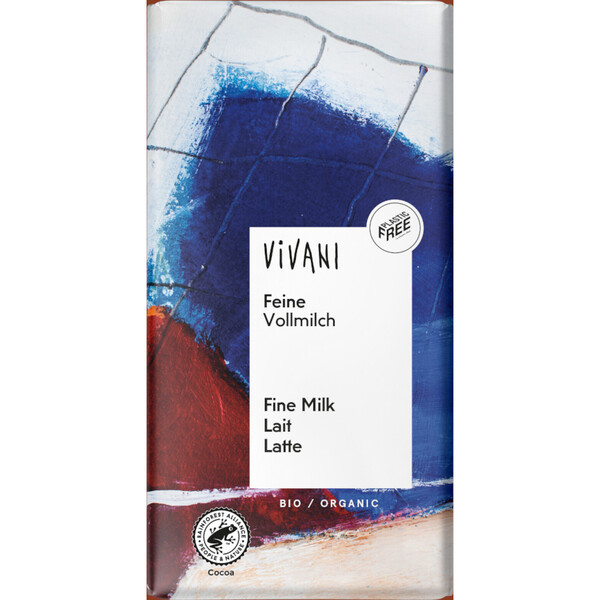 chocolate bar milk Vivani organic