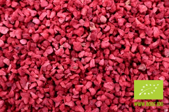 raspberry semolina freeze- dried organic
