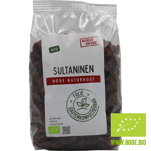 sultanas organic gardencompostable bag 6x500g