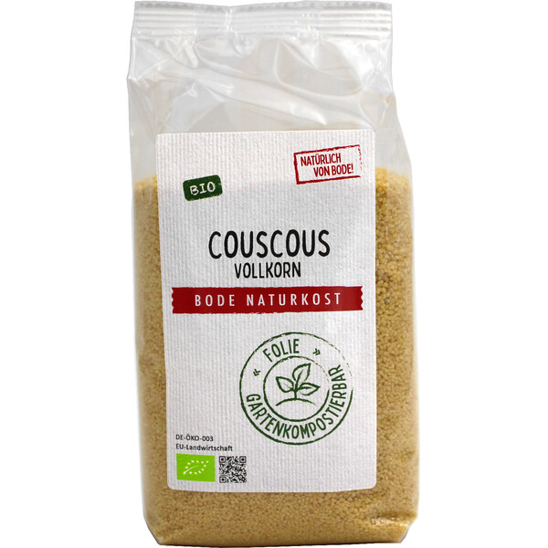 Couscous Vollkorn bio, gartenkompostierbarer Beutel 6x500g I MHD 24.07.2024