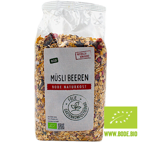 muesli berry organic garden compostable bag 6x375g