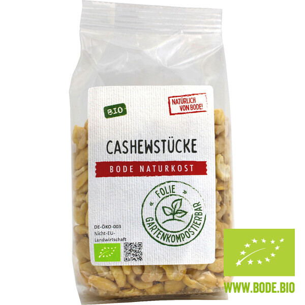 Cashew-Stücke bio, gartenkompostierbarer Beutel 6x200g