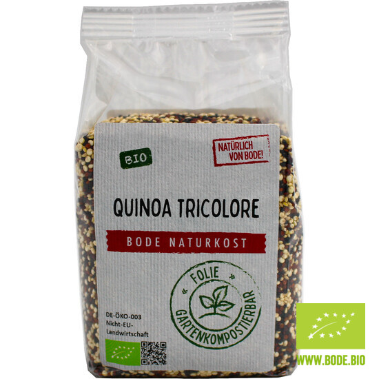 Quinoa Tricolore bio, gartenkompostierbarer Beutel 250g