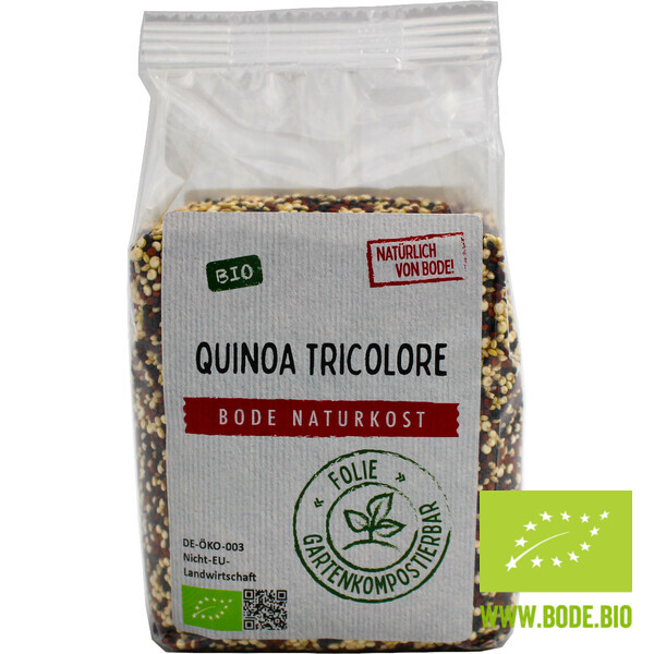 Quinoa Tricolore bio, gartenkompostierbarer Beutel 250g