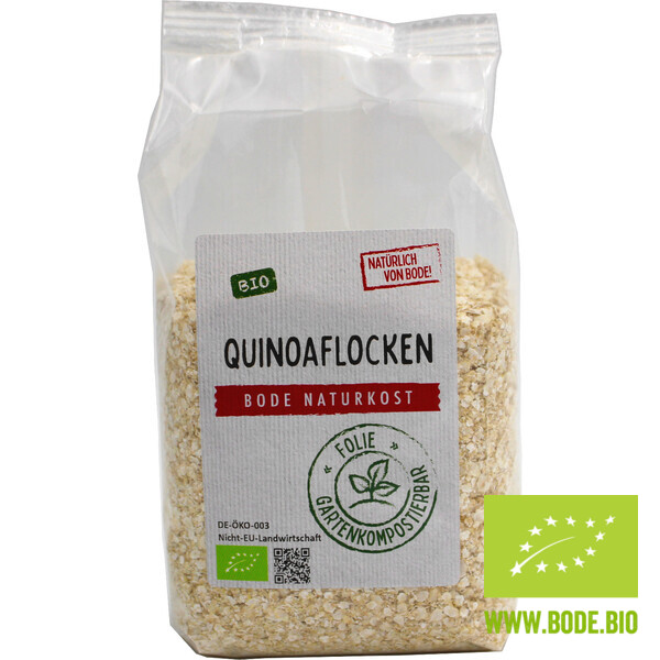 Quinoaflocken bio, gartenkompostierbarer Beutel 250g