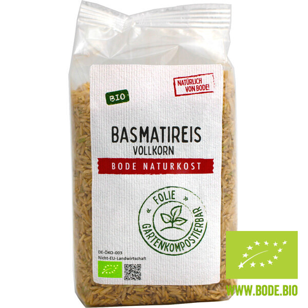 rice Basmati whole grain organic 500g