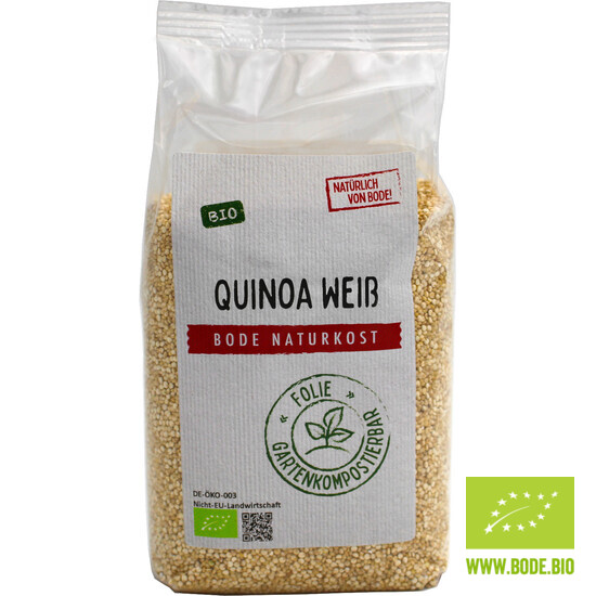 Quinoa weiß bio, gartenkompostierbarer Beutel 500g