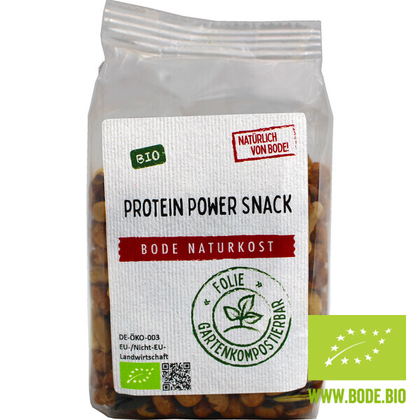 Protein Power Snack bio gartenkompostierbarer Beutel 150g