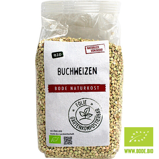 buckwheat hulled organic gardencompostable bag 500g