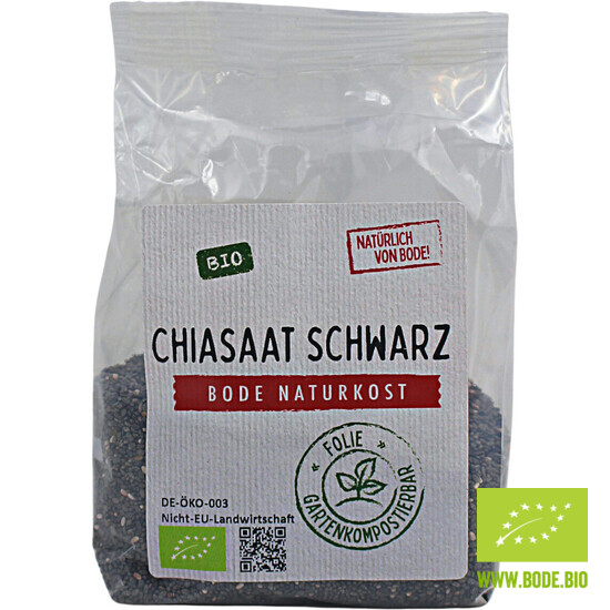 chia seeds black organic gardencompostable bag 100g