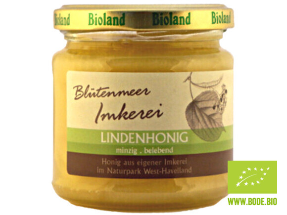 Linden honey creamy organic Bioland Germany Blütenmeer Imkerei 500g