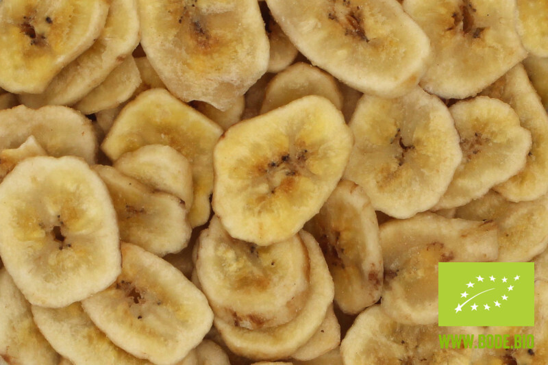 banana chips sweetened organic 500g