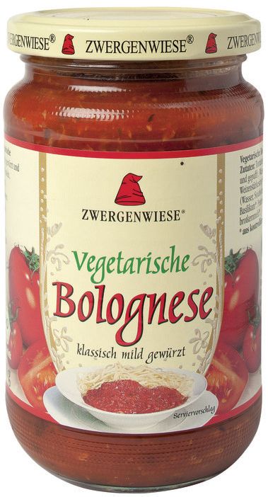 Tomatensauce Vegetarische Bolognese bio Zwergenwiese 6x340ml