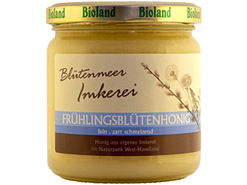 Frühlingsblütenhonig cremig bio Bioland Deutschland Blütenmeer Imkerei 500g 