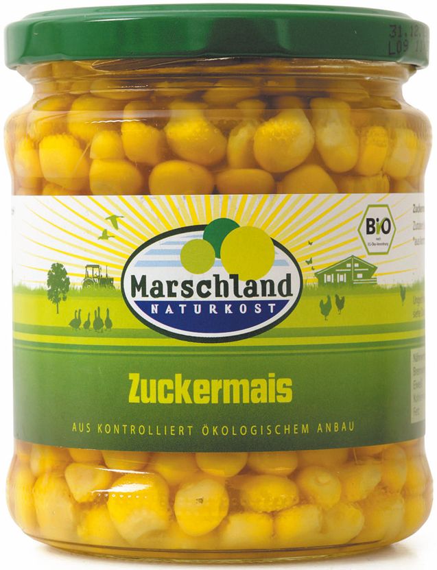 Zuckermais bio Marschland Füllmenge 6x330g, ATG 6x220g