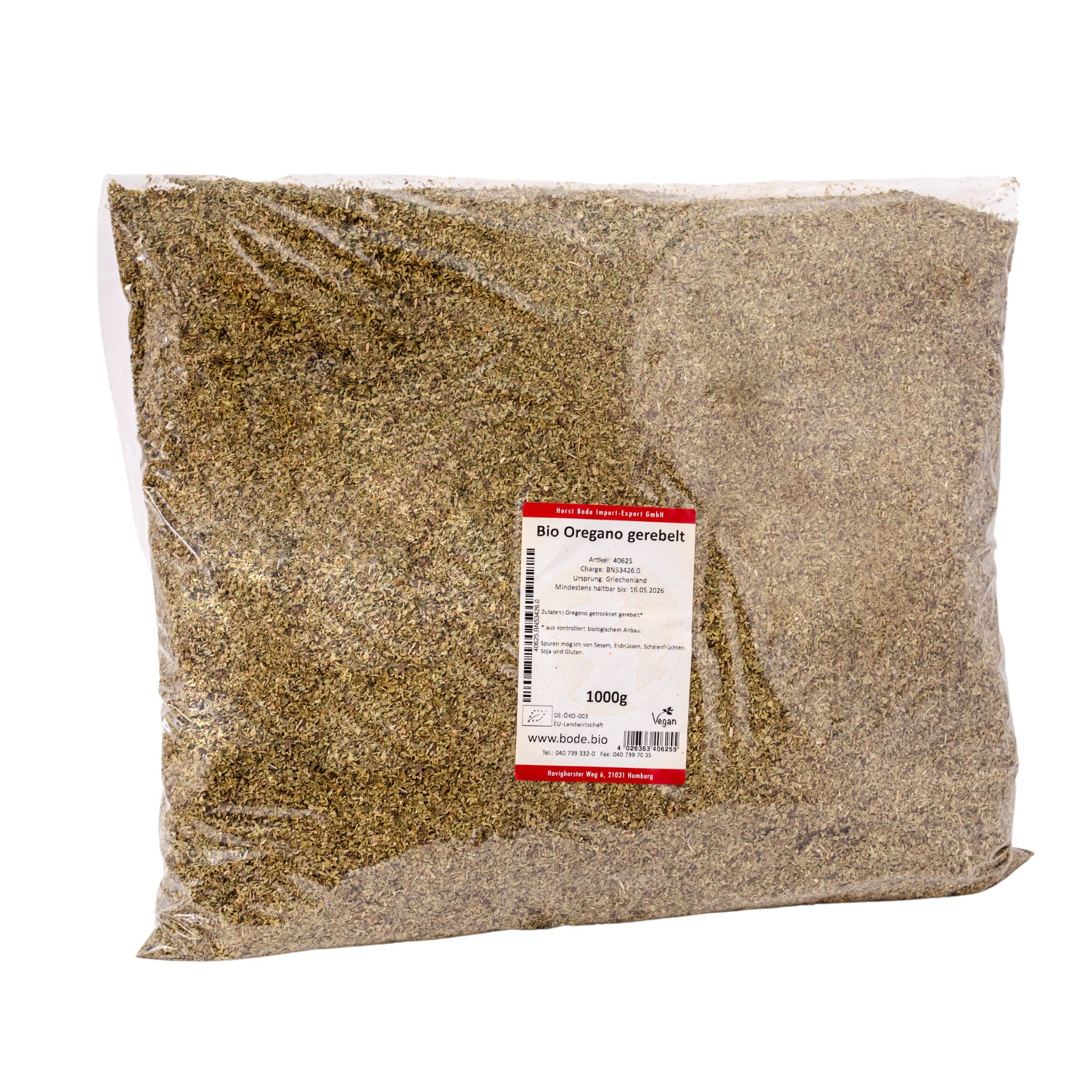 Oregano gerebelt bio 1kg