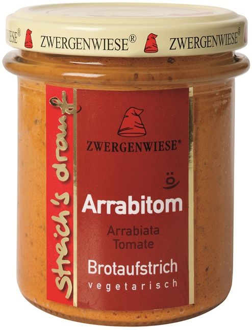 Streich´s drauf - Arrabitom (Arrabiata-Tomate) bio Zwergenwiese 6x160g