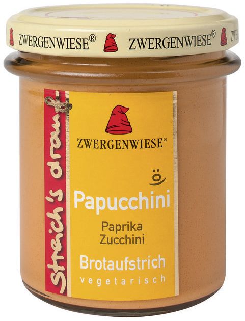 Streich´s drauf - Papucchini (Paprika-Zucchini) bio Zwergenwiese 6x160g