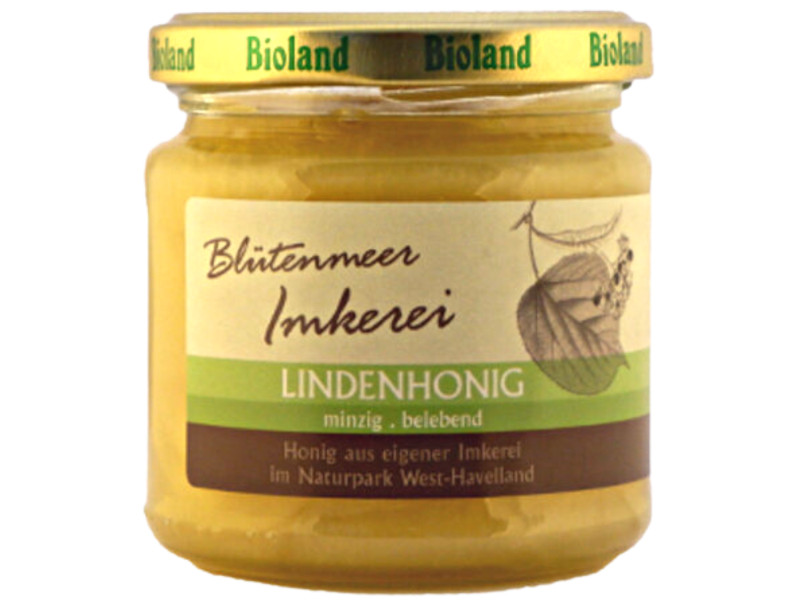 Lindenhonig cremig bio Bioland Deutschland Blütenmeer Imkerei 500g